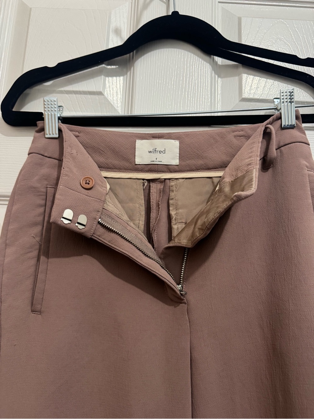 Wilfred Dusty Mauve High-Waist Trousers